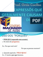 EXPRESSÕS QUE GERALMENTE CAUSAM DÚVIDAS