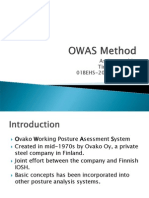 OWAS Method (Student Presentation)