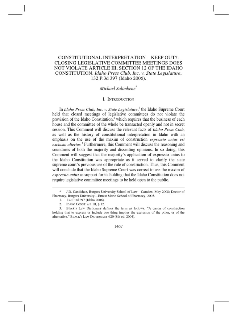 Michael Salimbene: Exclusio Alterius | PDF
