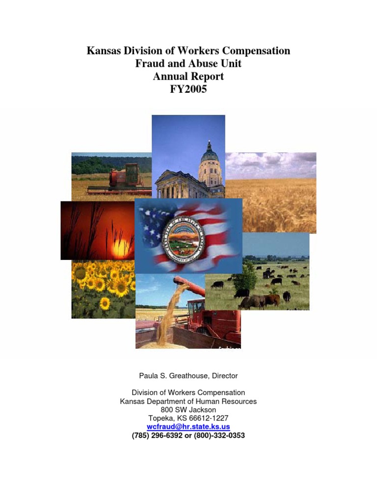 Kansas Division of Workers Compensation Fraud and Abuse Unit Annual Report FY2005 PDF Fraud