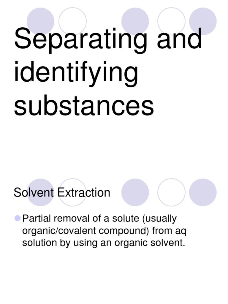 Solvent Extraction | PDF
