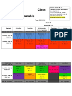 Class Timetable