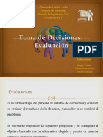 Evaluacion en La Toma de Decisiones