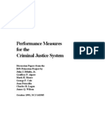 Performance Measures For The Criminal Justice System