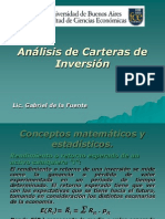 Analisis de Carteras de Inversion