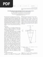 Possibilities of The Efficient Solid-Liquid Separation IN The Hydrocyclone of 25 Diameter