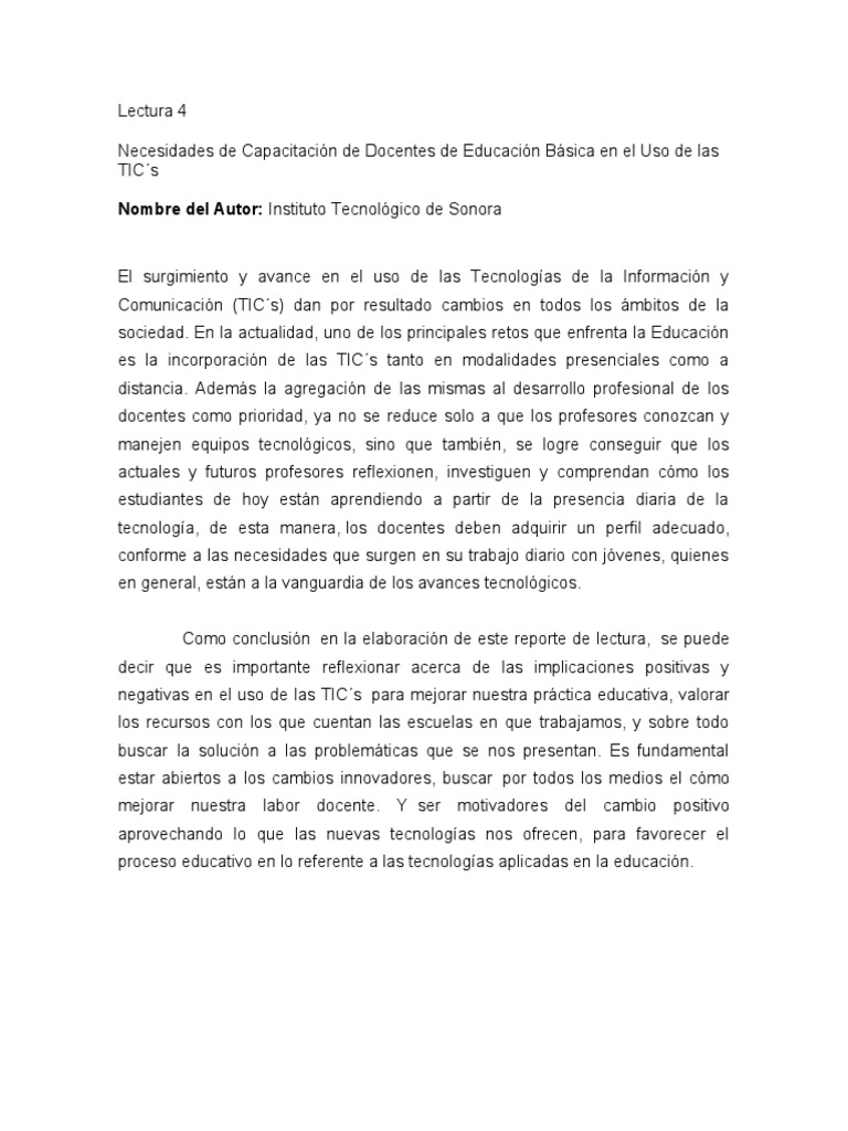 Lectura 4 | PDF | Crecimiento personal y profesional