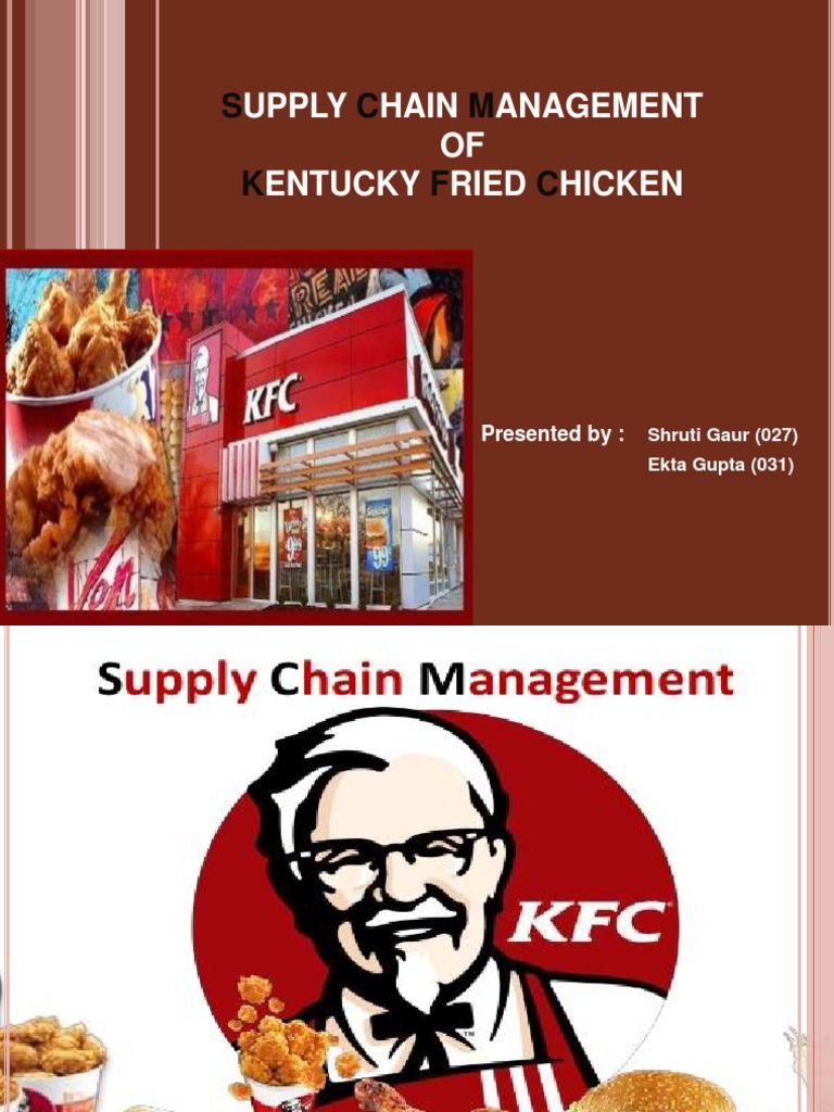 SCM of KFC Supply Chain Management Supply Chain