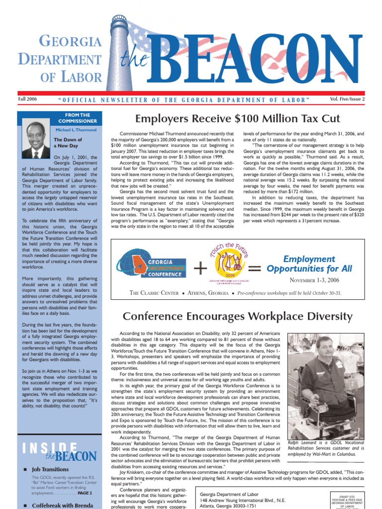 Department of Labor: Gdol Beacon | PDF | Disability | Employment