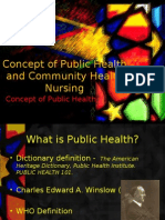 Concept of Public Health and Community Health Nursing