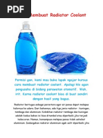 Download Cara Membuat Radiator Coolant by mataharicourse SN171624608 doc pdf