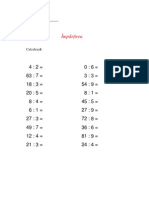 Exercícios de divisão para crianças