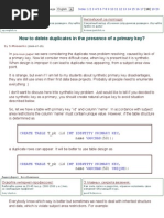 How to delete duplicate records in a table in oracle sql