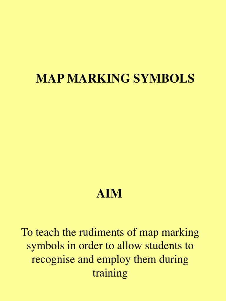 Military Map Marking Symbols Guide | PDF | Military | Warfare