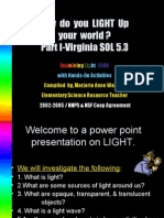 How Do You LIGHT Up Your World ? Part I-Virginia SOL 5.3