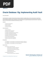Oracle Database 10g_ Implementing Audit Vault