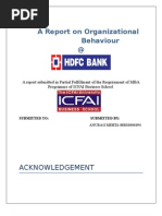 Download A Report on Organizational BEHAVIOUR of HDFC Bank by anuragmehta1985 SN17163923 doc pdf