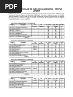 Matriz Curricular Do Curso Agronomia