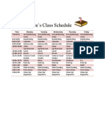 My Class Schedule-New