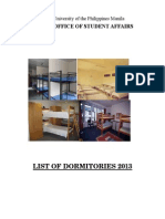 List of Dorms 2013