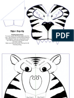 Tiger Pop-Up: Printing Instructions