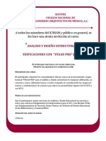 Análisis y Diseño Estructural de Edificaciones Con STAAD PRO (Básico)