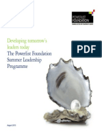 2013 Brochure - Powerlist Founation/Deloitte 3-day Leadership Programme