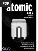 Eltax Atomic A82 Subwoofer Manual