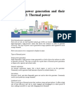 Thermal Power Generation and Its Attributes