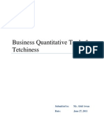 121958653 Business Quantitative Techniques