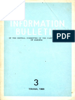 Information Bulletin of The CC The Party of Labor of Albania No. 3, 1969 (First Part of File)