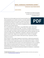 América Latina - "Mujeres, Resistencia y Movimientos Sociales" PDF