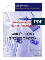 Evaluación Proyectos Ingenieria