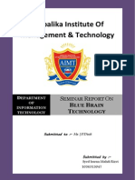 Blue Brain Technology Seminar Report