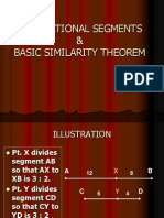 Proportional Segments & Basic Similarity Theorem