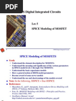 CMOS Digital Integrated Circuits: Lec 5 SPICE Modeling of MOSFET