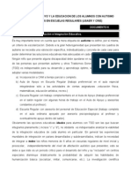 La Educacion de Los Alumnos Con Autismo, Mtro de Apoyo