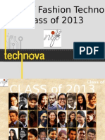 Bachelor of Fashion Technology Class of 2013