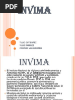 Definición y funciones del INVIMA | PDF | Salud y bienestar | Medicina