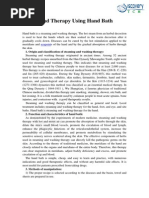Contrast Bath Instructions for Hands and Feet | PDF