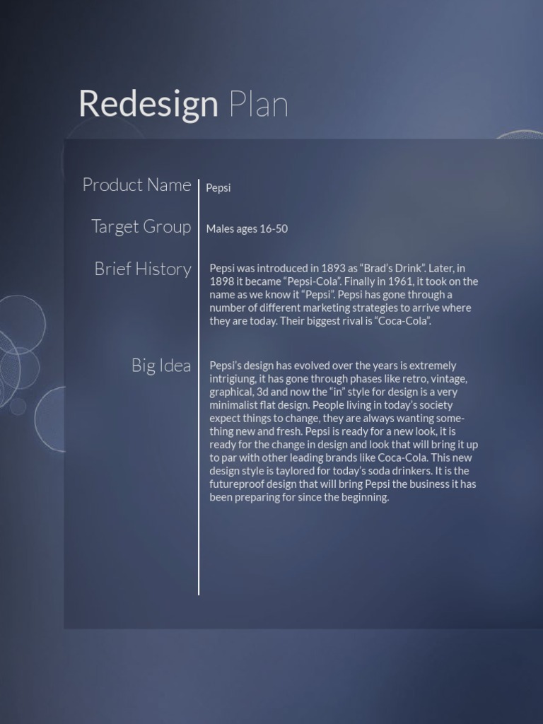 Pepsi Branding Redesign Guidelines | PDF | Art