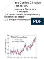 Conf UNI - Adaptación a Cambio Climático en el Perú - Un enfoque de la Ciencia de la Complejidad - JOHN EARLS