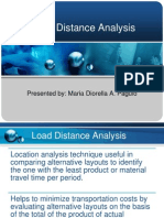 Load Distance Analysis: Presented By: Maria Diorella A. Paguio