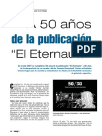 A Los 50 Años de La Publicación de El Eternauta