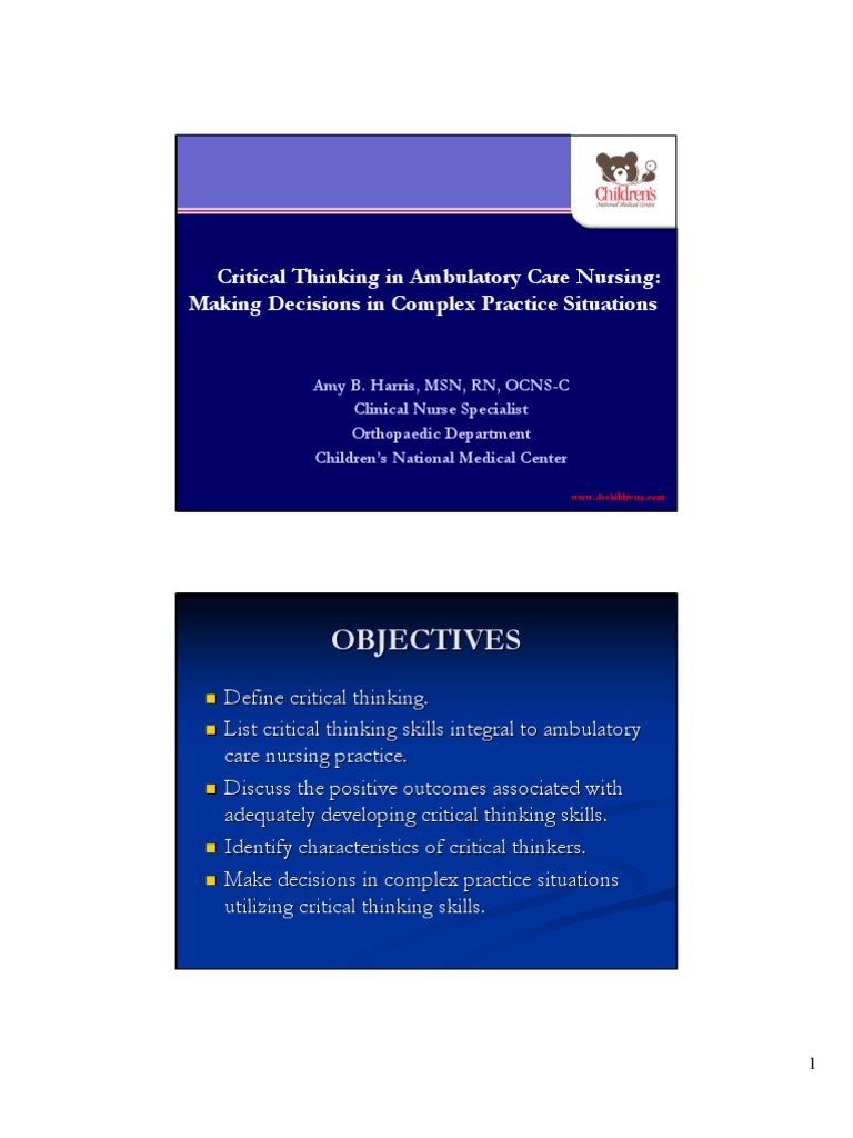 Critical thinking nursing articles picture