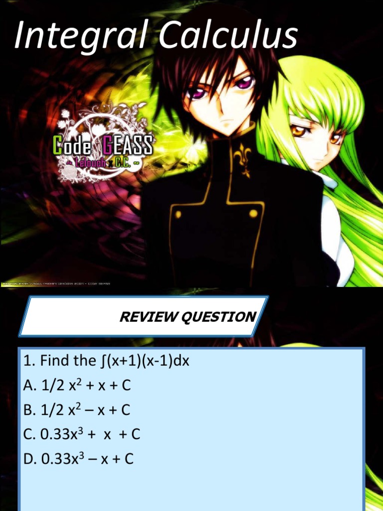 Integral Calculus Pdf Integral Calculus