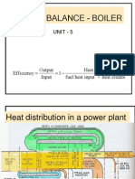 HEAT BALANCE BOILER UNIT 5