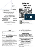 September 29, 2013 Church Bulletin