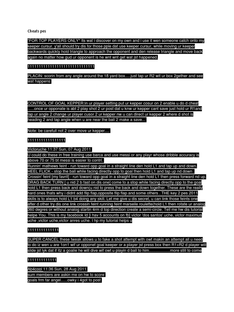 Pes Cheats 2016