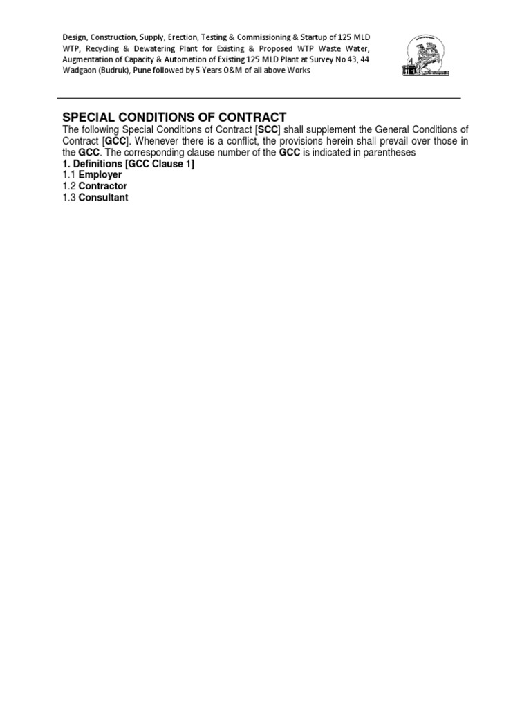 SCC for WTP Project in Pune | PDF